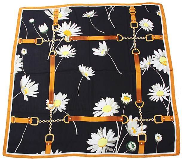 Fashion Silk Scarves Female Printing Hijab - Mubimart