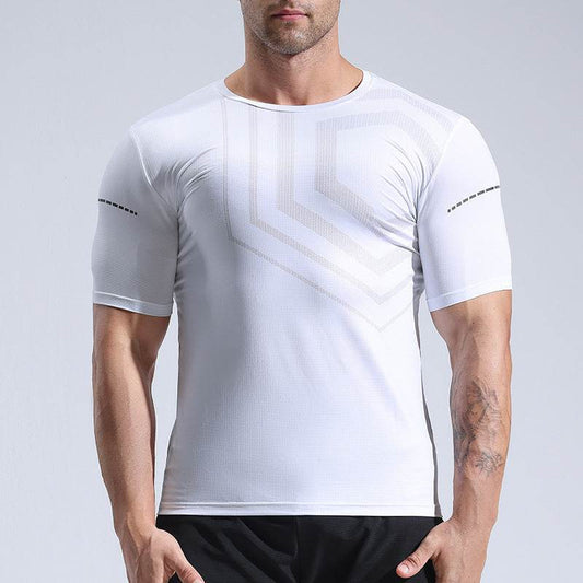 Quick-drying T-shirt Workout Clothes Summer Running Quick-drying T-shirt - Mubimart