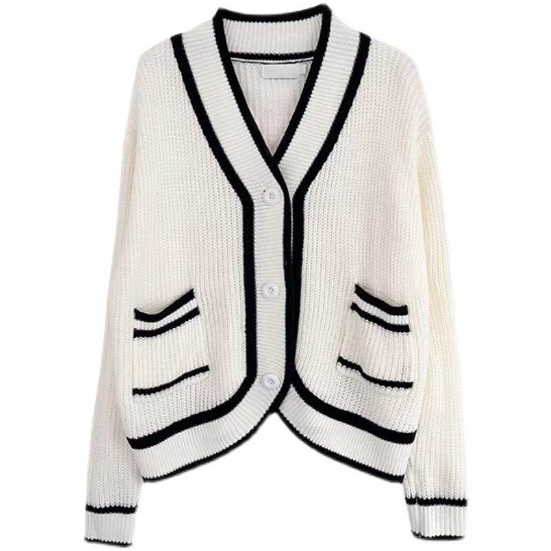 Mens Fashion Loose Sweater Cardigan Jacket - Mubimart