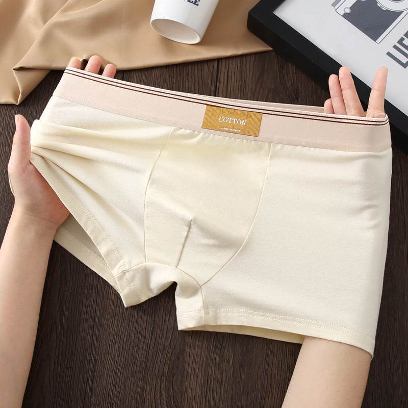Men's Cotton Antibacterial Boxers Breathable Underwear - Mubimart