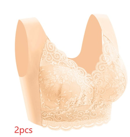 Women's Plus Size Lace Seamless Bra - Mubimart -  