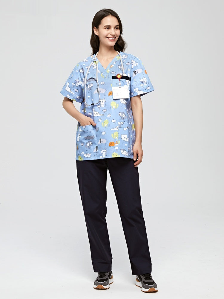 Dental Clinic Printed Work Clothes - Mubimart -  