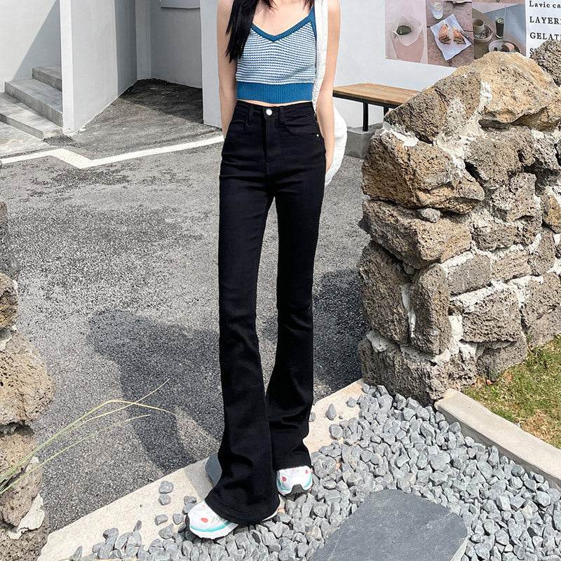 Women's Fashion Skirt High Waist Bootcut Jeans - Mubimart