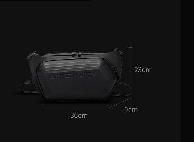 Men's Messenger Shoulder Waist Bag Trend Fashion Design Sling Bag Large Capacity Waterproof Chest Bags Wear-resistant - Mubimart