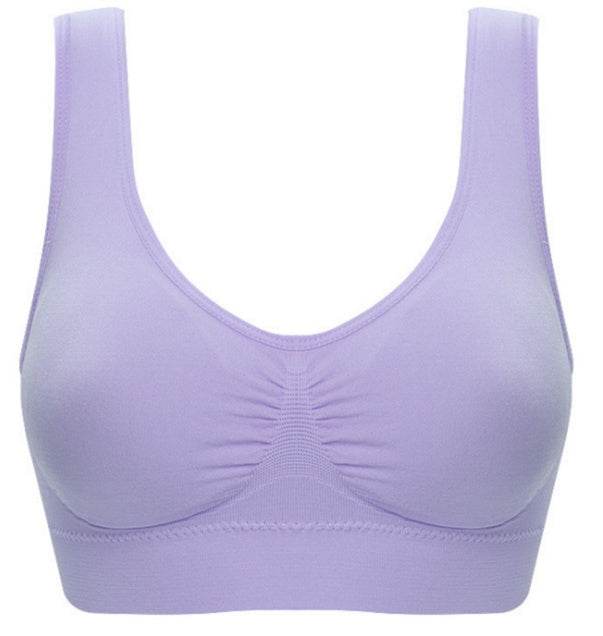 Women Yoga Tank Tops Sports Bra Workout Fitness Running Crop Top - Mubimart