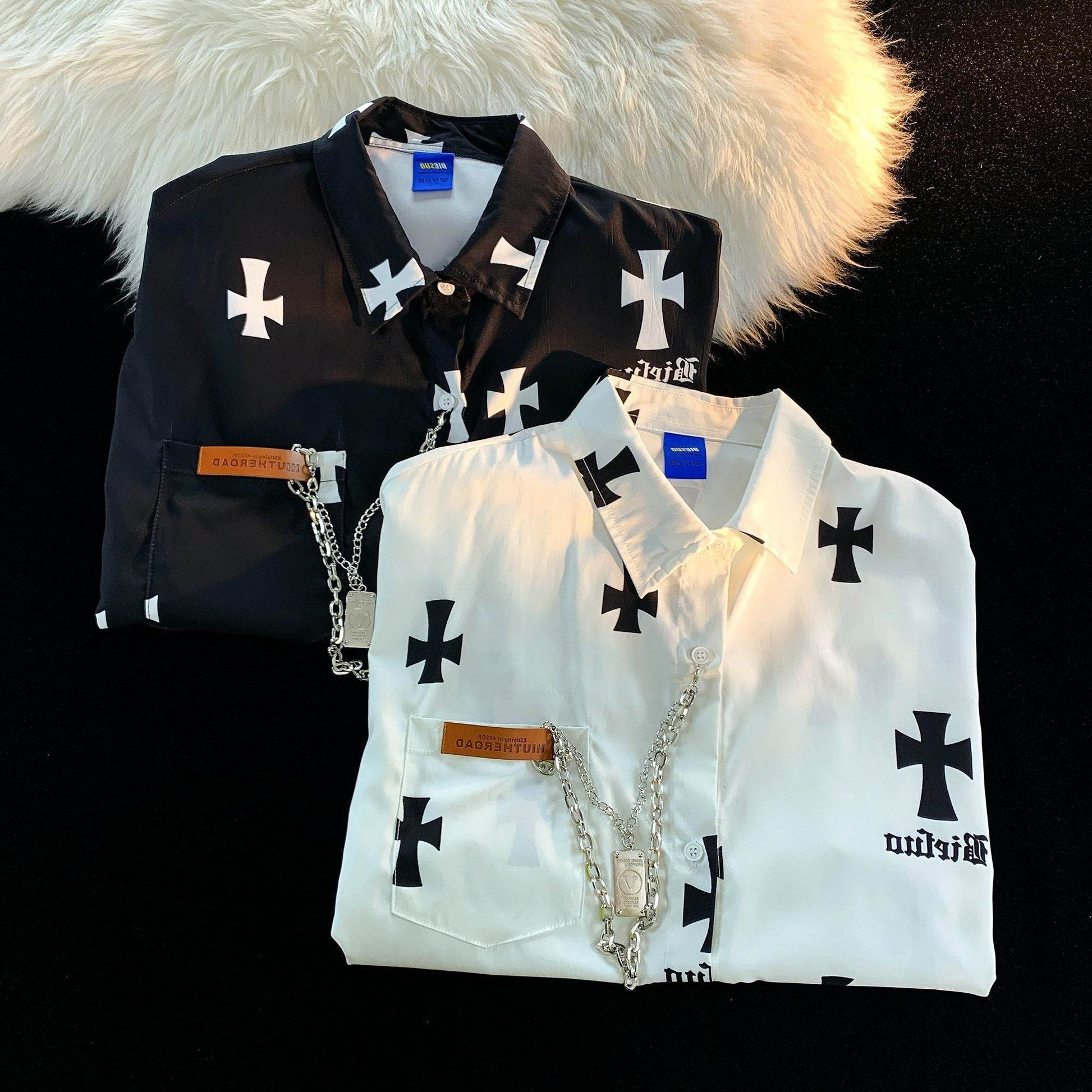 Fashion White Casual Shirt Jacket - Mubimart
