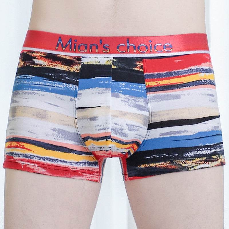 Men Sweat Absorbing Underwear Cotton Mid Waist - Mubimart