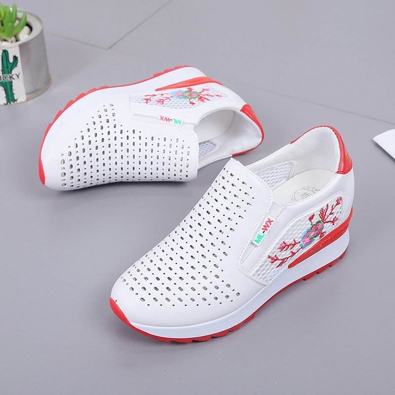 Women Comfortable Casual Shoes Summer Slip On Loafers Mixed - Mubimart