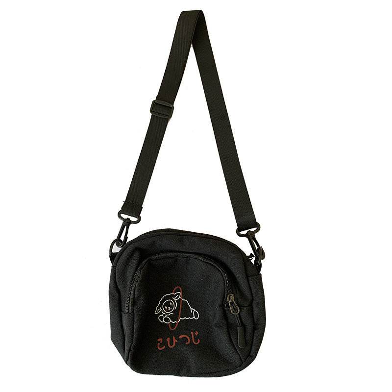 Cute Crossbody Student's Canvas Bag Women - Mubimart