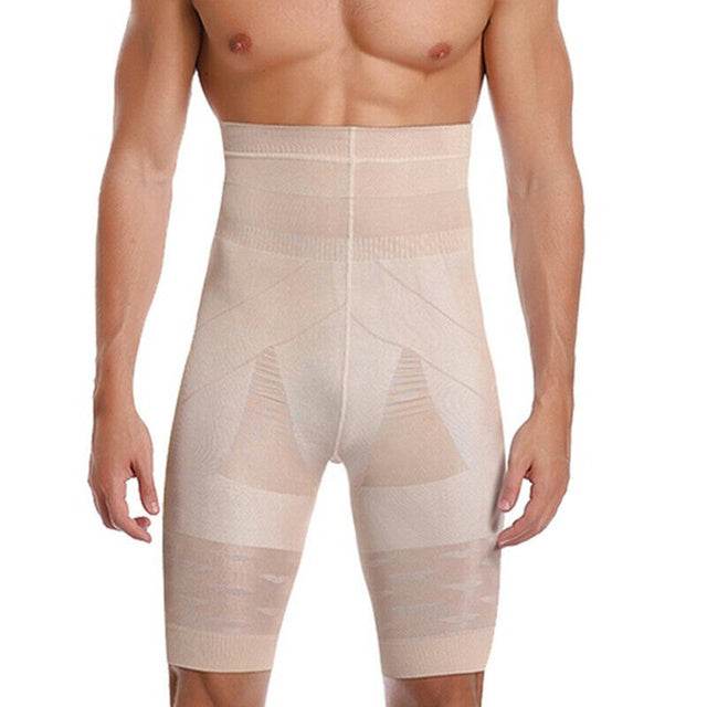 Men Slimming Body Shaper Waist Trainer High Waist - Mubimart
