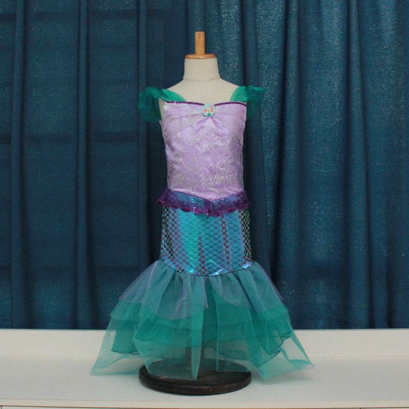 Princess Dress Mermaid Dress Sea Birthday Prom Performance Dress Performance Costume - Mubimart