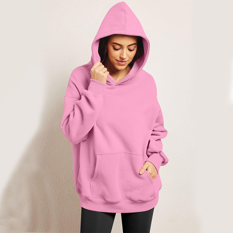 Women's Oversized Hoodies Fleece Loose Sweatshirts With Pocket Long Sleeve Pullover Hoodies Sweaters Winter Fall Outfits Sports Clothes - Mubimart -  