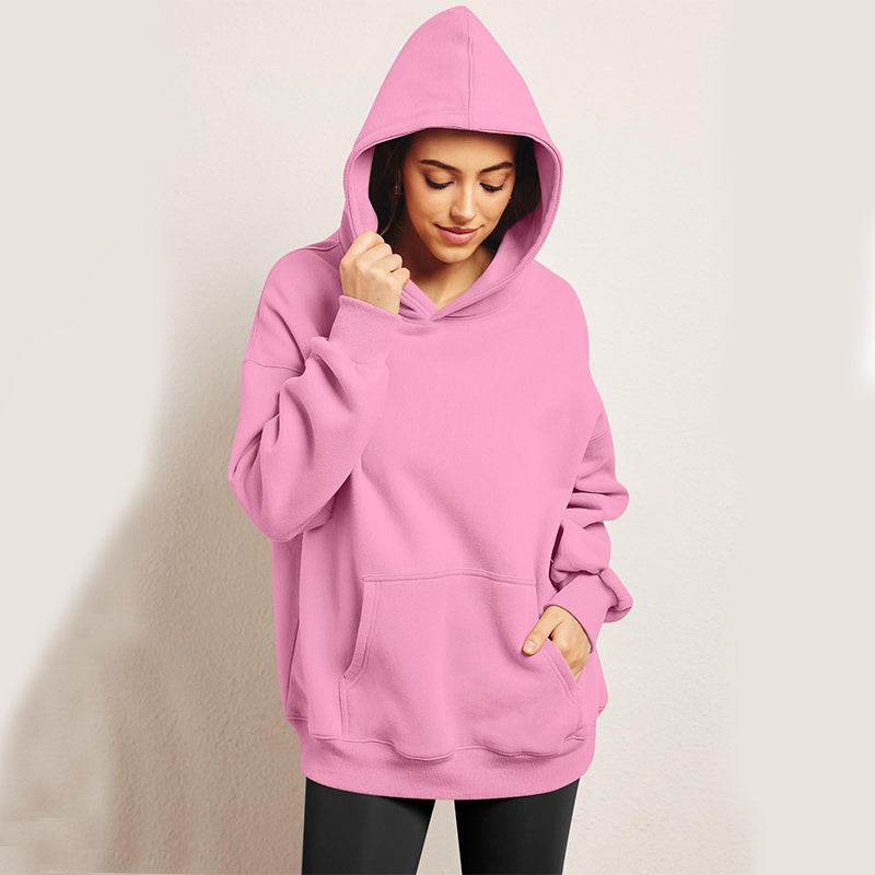 Women's Oversized Hoodies Fleece Loose Sweatshirts With Pocket Long Sleeve Pullover Hoodies Sweaters Winter Fall Outfits Sports Clothes - Mubimart