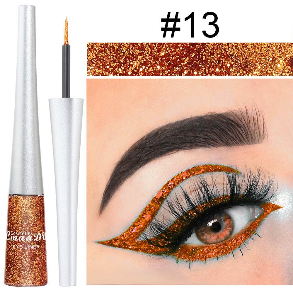 Creative Multicolor Glitter Powder Liquid Eyeliner - Mubimart
