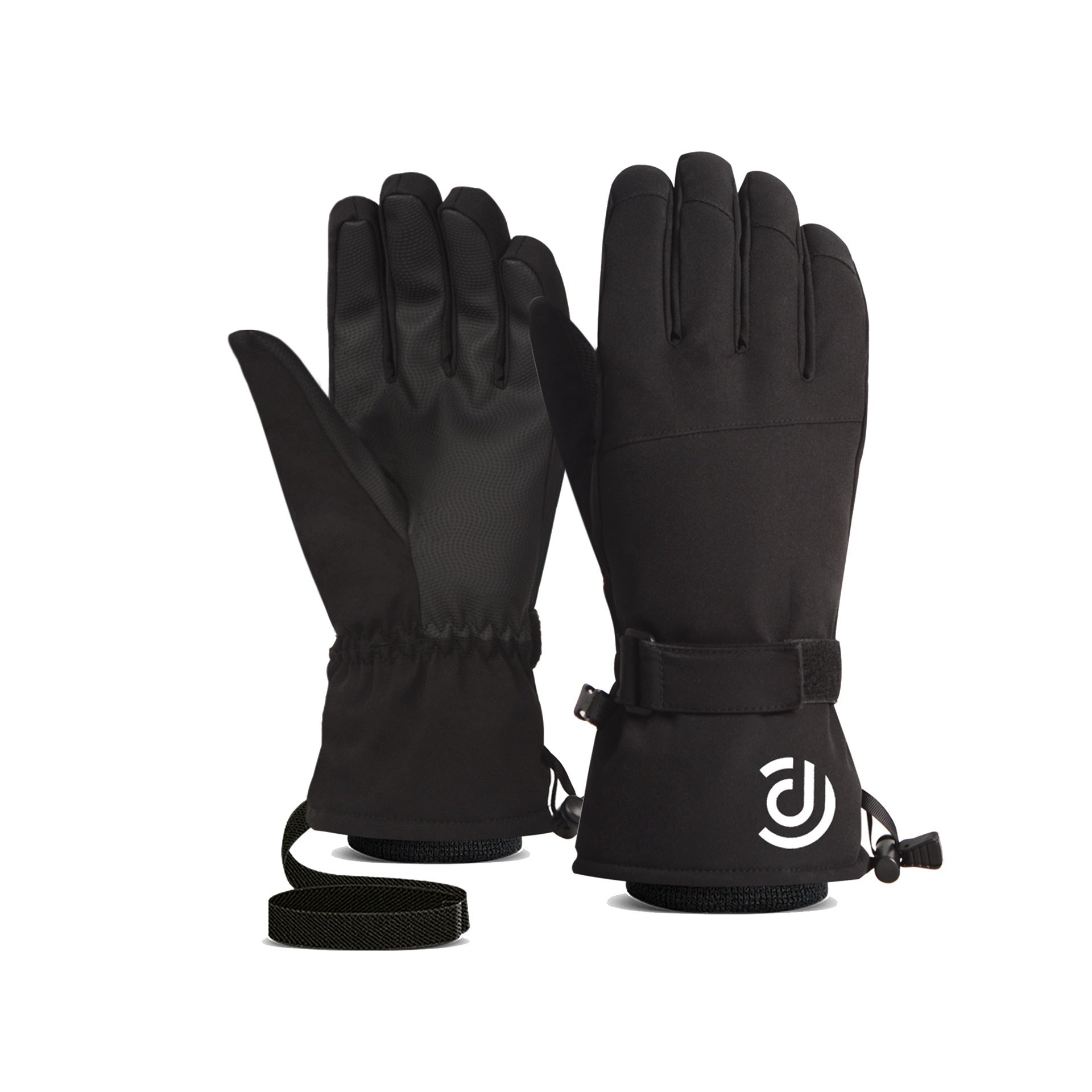 Skihandschuhe Herren und Damen Winter weiß warm Radfahren Sport Touchscreen fünf Finger