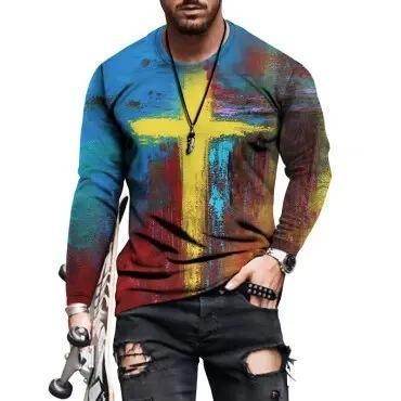 Mens Letter Crew Neck Slim Fit Casual Print T Shirt - Mubimart