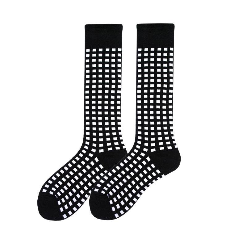 Women's High Tube Calf And Knee Pile Stockings Cotton Socks - Mubimart