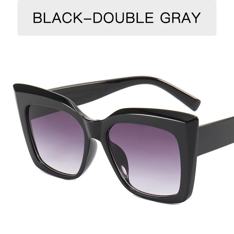 Women's Fashion Catwalk Large Frame Cat Eye Sunglasses - Mubimart