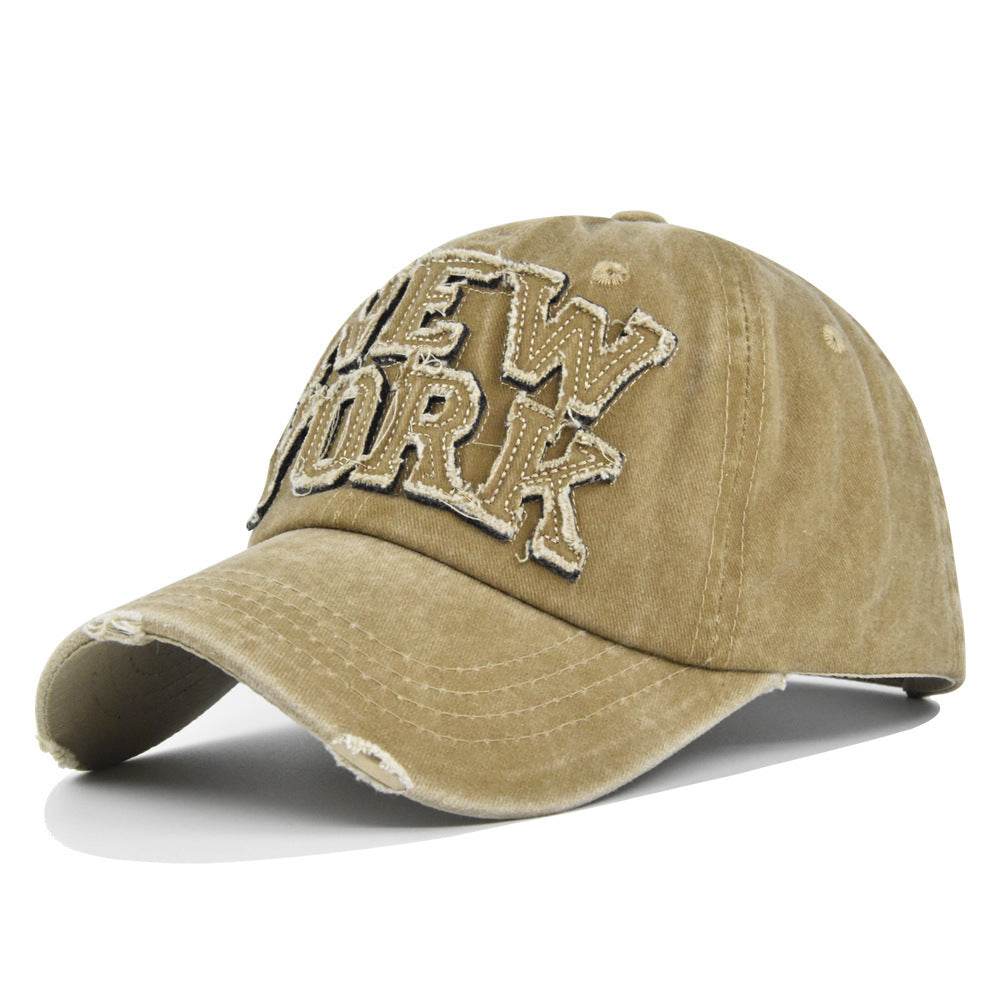 Peaked Cap Sun Hat Letter Curved Brim Hat - Mubimart