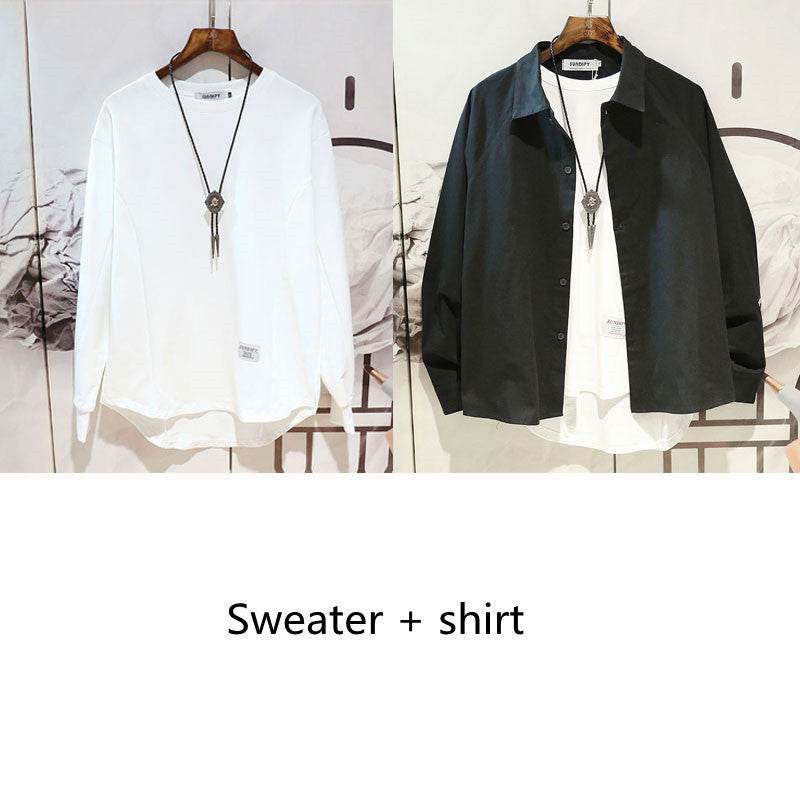 Loose Shirt Jacket Trend Hong Kong Style Japanese Tooling Jacket - Mubimart