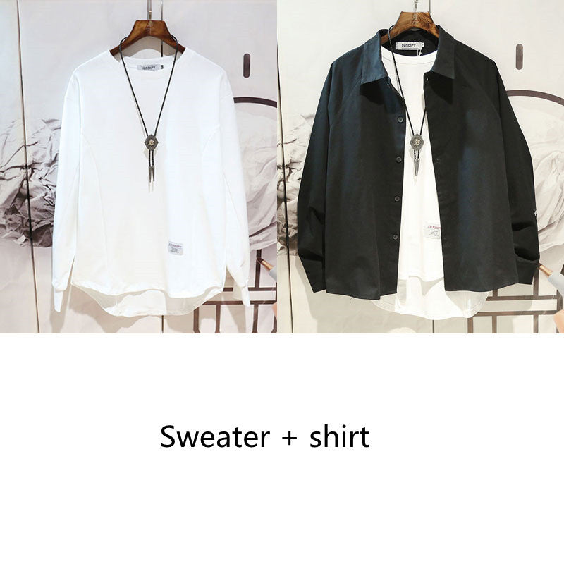 Loose Shirt Jacket Trend Hong Kong Style Japanese Tooling Jacket