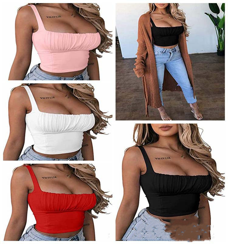 Women's Sexy Backless Camisole Top High Waist Tight-fitting Camisole - Mubimart - Camisole Top 