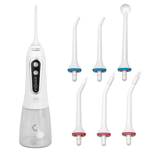 5 Modes Oral Irrigator, Portable Flosser, USB Rechargeable, Water - Mubimart