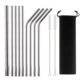 5 Sets Of 304 Stainless Steel Straws - Mubimart