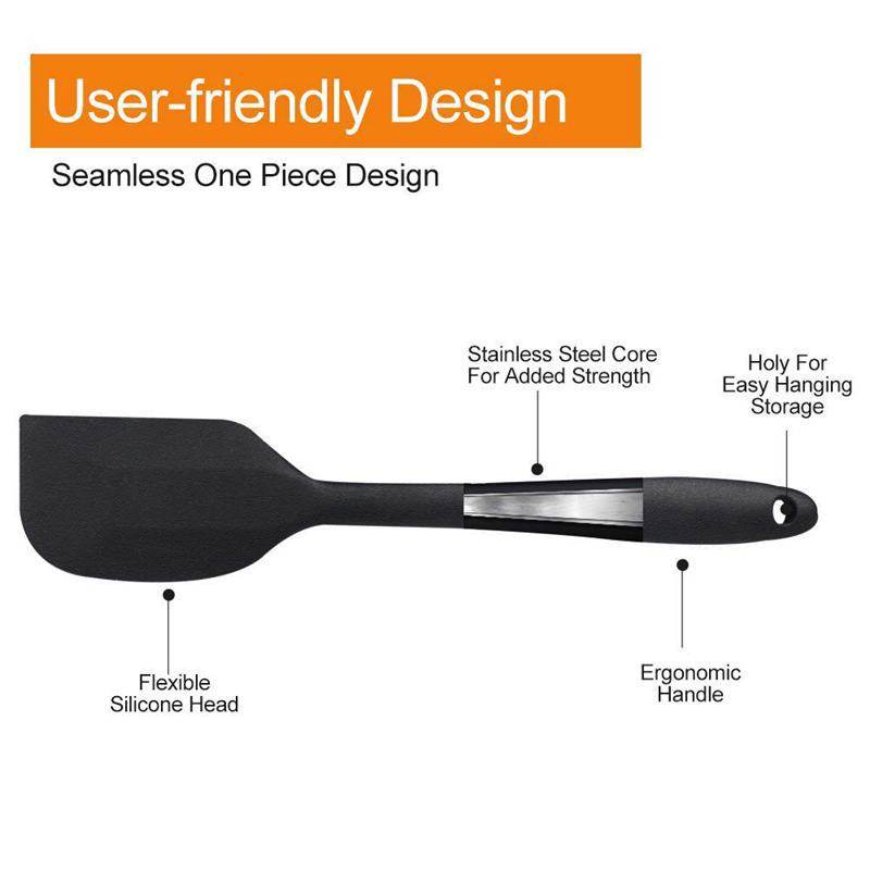 5-piece silicone spatula set - Mubimart