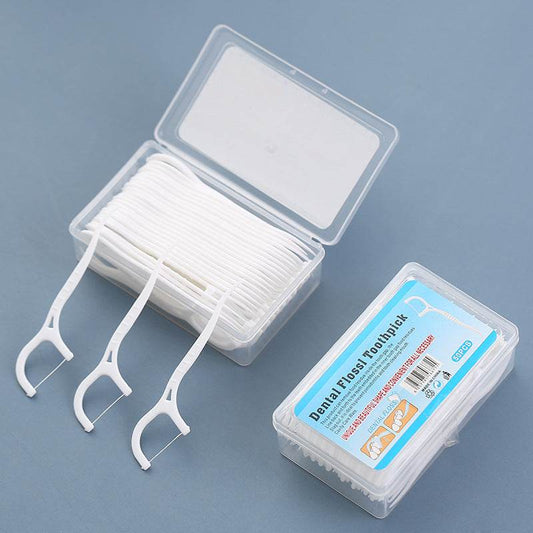50 Boxes Of High-strength Portable Safety Bow-shaped Ultra-fine Floss - Mubimart