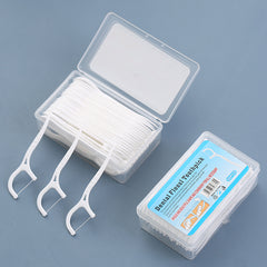 50 Boxes Of High-strength Portable Safety Bow-shaped Ultra-fine Floss - Mubimart - Floss picks 