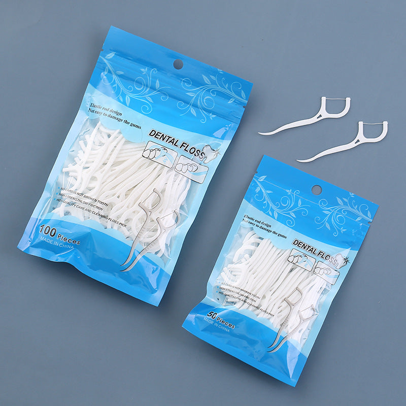 50 Boxes Of High-strength Portable Safety Bow-shaped Ultra-fine Floss - Mubimart -  