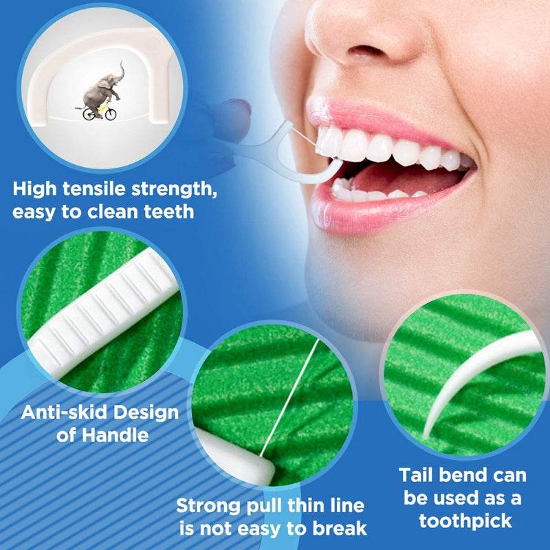 50 Ultra-fine Floss Picks At A Time - Mubimart