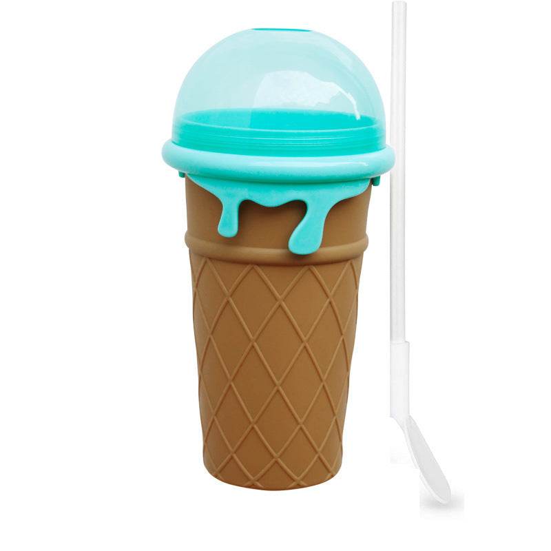 500ml Large Capacity Slushy Cup Summer Squeeze Homemade Juice Water Bottle Quick-Frozen Smoothie Sand Cup Pinch Fast Cooling Magic Ice Cream Slushy Maker Beker Kitchen Gadgets - Mubimart