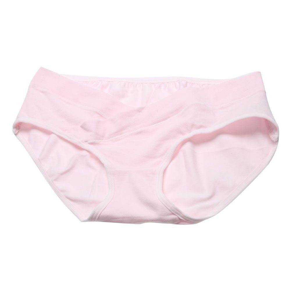 Soft Cotton Belly Support Panties for Pregnant Women Maternity Underwear Breathable V-Shaped Low Waist Panty - Mubimart