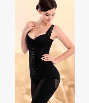 Flat angle jumpsuit adjustable corset ladies postpartum corset underwear abdomen corset - Mubimart