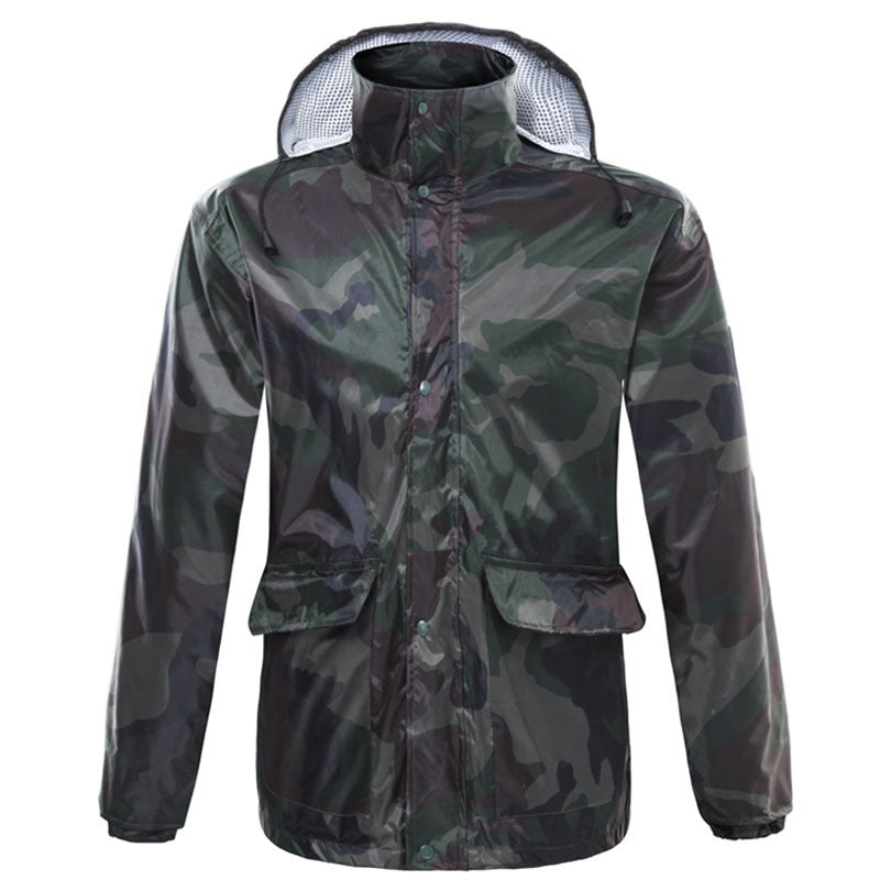 Camouflage raincoat set