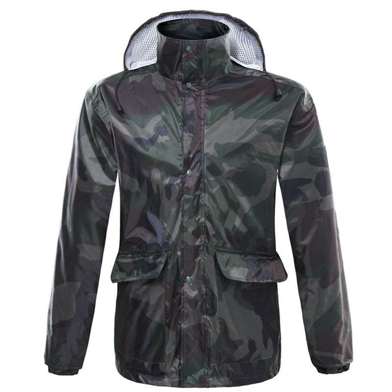 Camouflage raincoat set - Mubimart