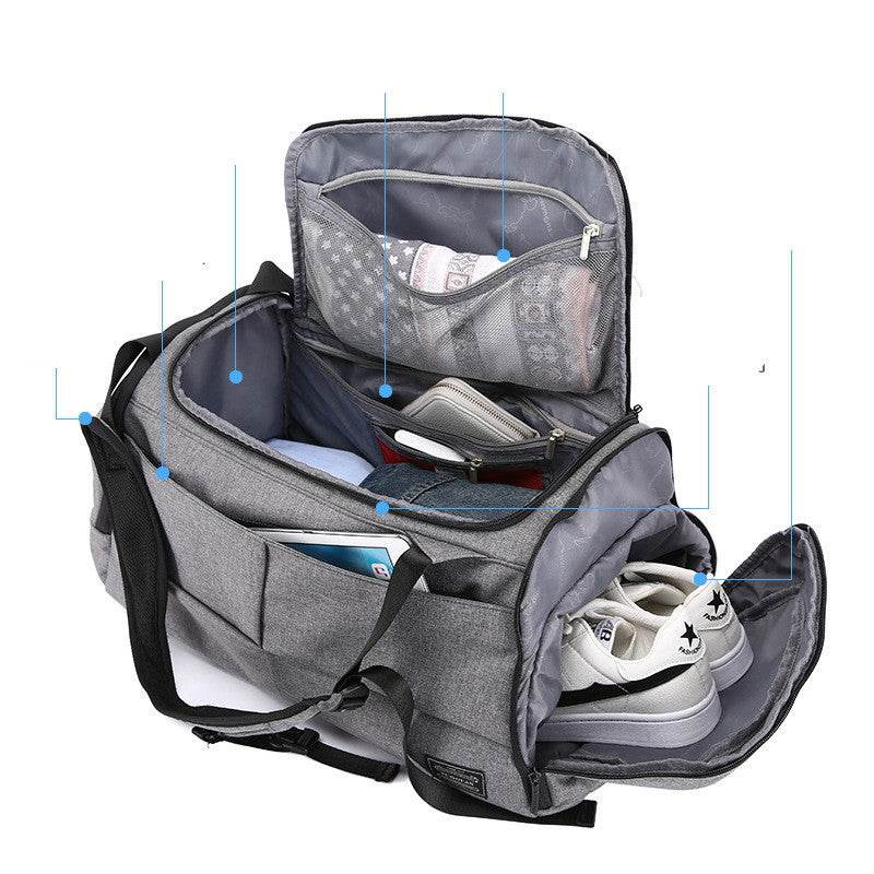 Large capacity wet and dry gym bag - Mubimart