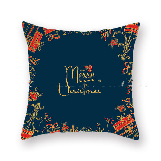 Christmas Throw  Case Office Sofa Throw Pillow Back