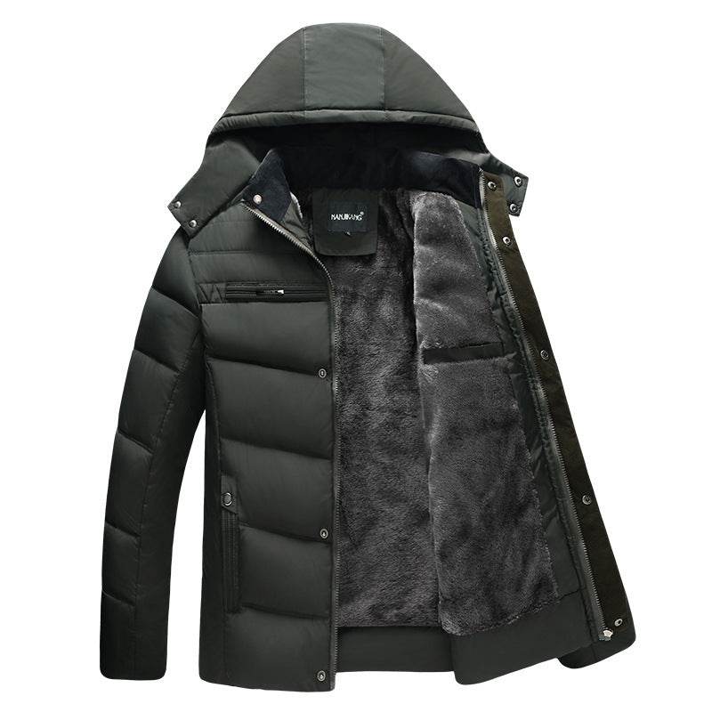 Men's plus down down padded jacket - Mubimart