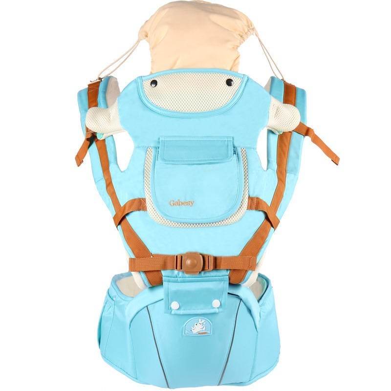 Multifunctional breathable baby carrier ergonomic baby slingshot adjustable belt newborn baby travel strap mother waist back stool - Mubimart