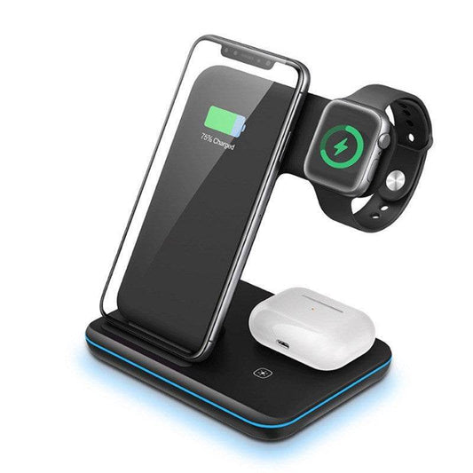 Compatible With Three-in-one Bracket Wireless Charger Mobile Phone Wireless Charger - Mubimart