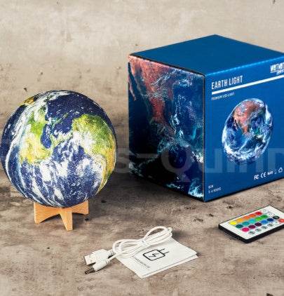 3D Print Lamp Moon Earth Lamp - Mubimart