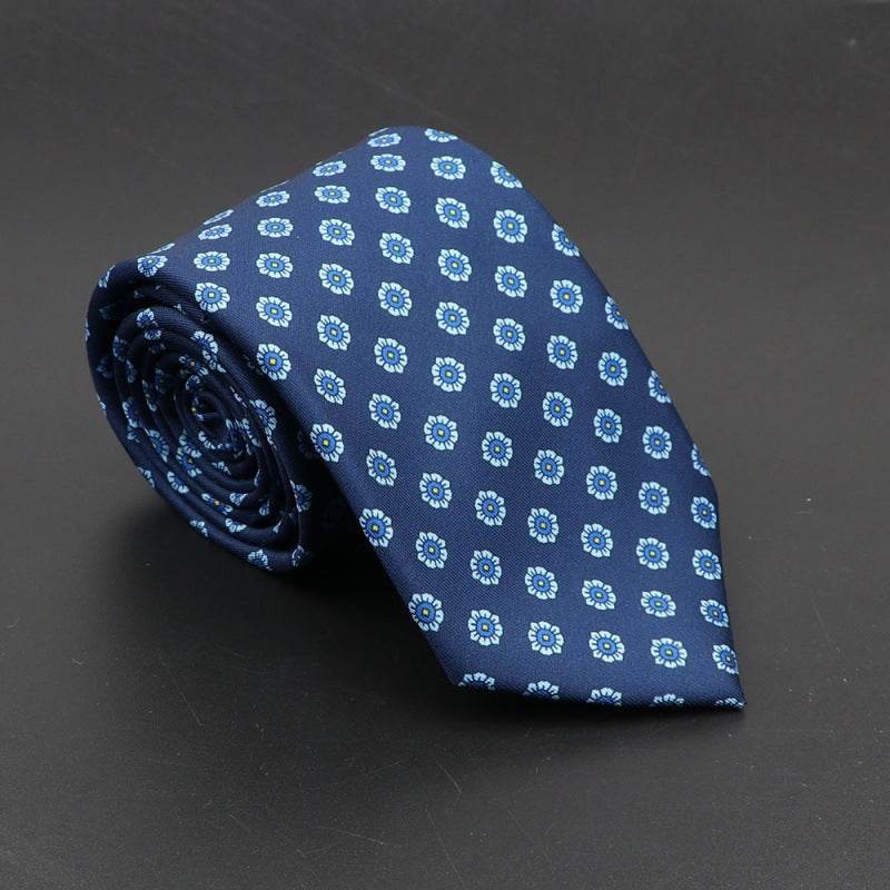 Super Soft Bohemian Silk Ties Men's Fashion 75mm Necktie - Mubimart