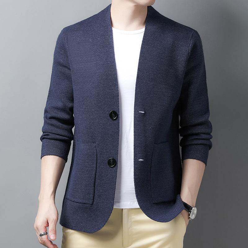 Men's knitted cardigan - Mubimart