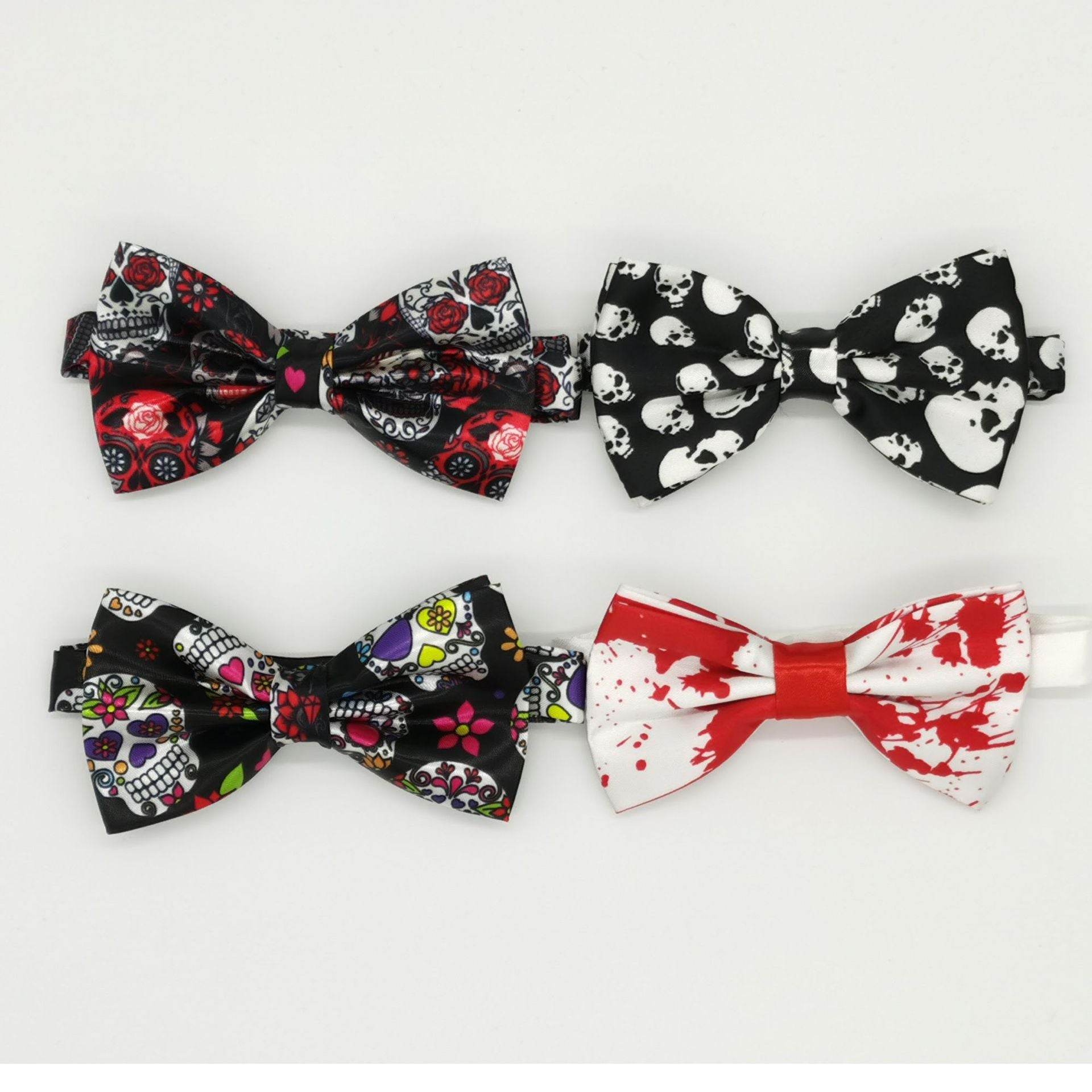 Halloween Ghost Festival Bow Tie Vampire Skull Bow Tie - Mubimart