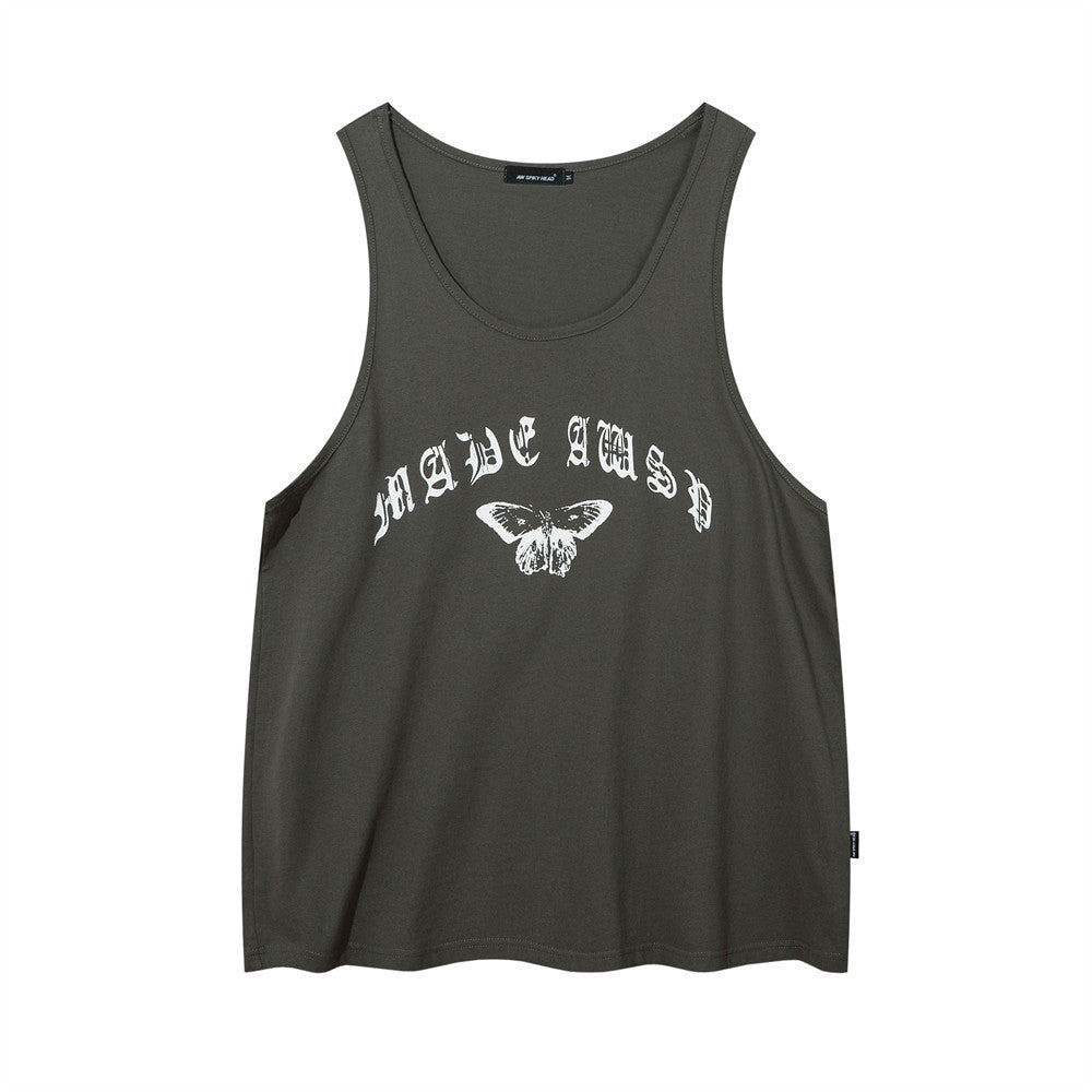 Abstract Butterfly Sports Undershirt Waistcoat T-shirt For Men