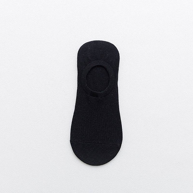 Cotton Spring And Summer Invisible Socks Low Cut Silicone Non-slip - Mubimart