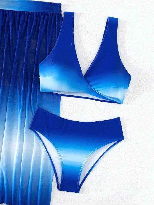 Two-piece Swimsuit Bikini Three-piece Casual - Mubimart